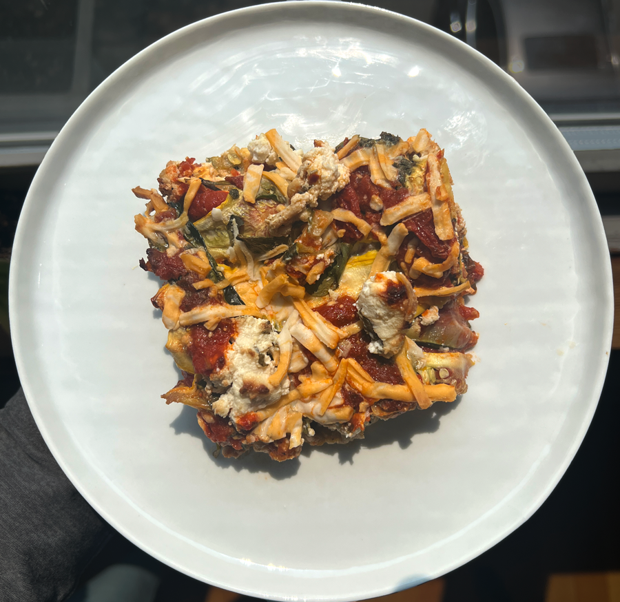 Pesto Lasagna with Zucchini Noodles