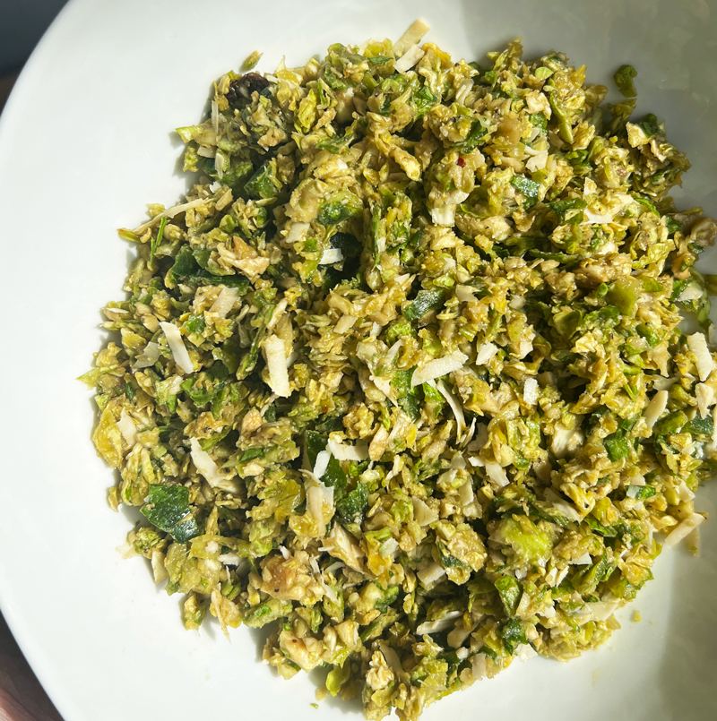 Shaved Brussels Sprouts Salad