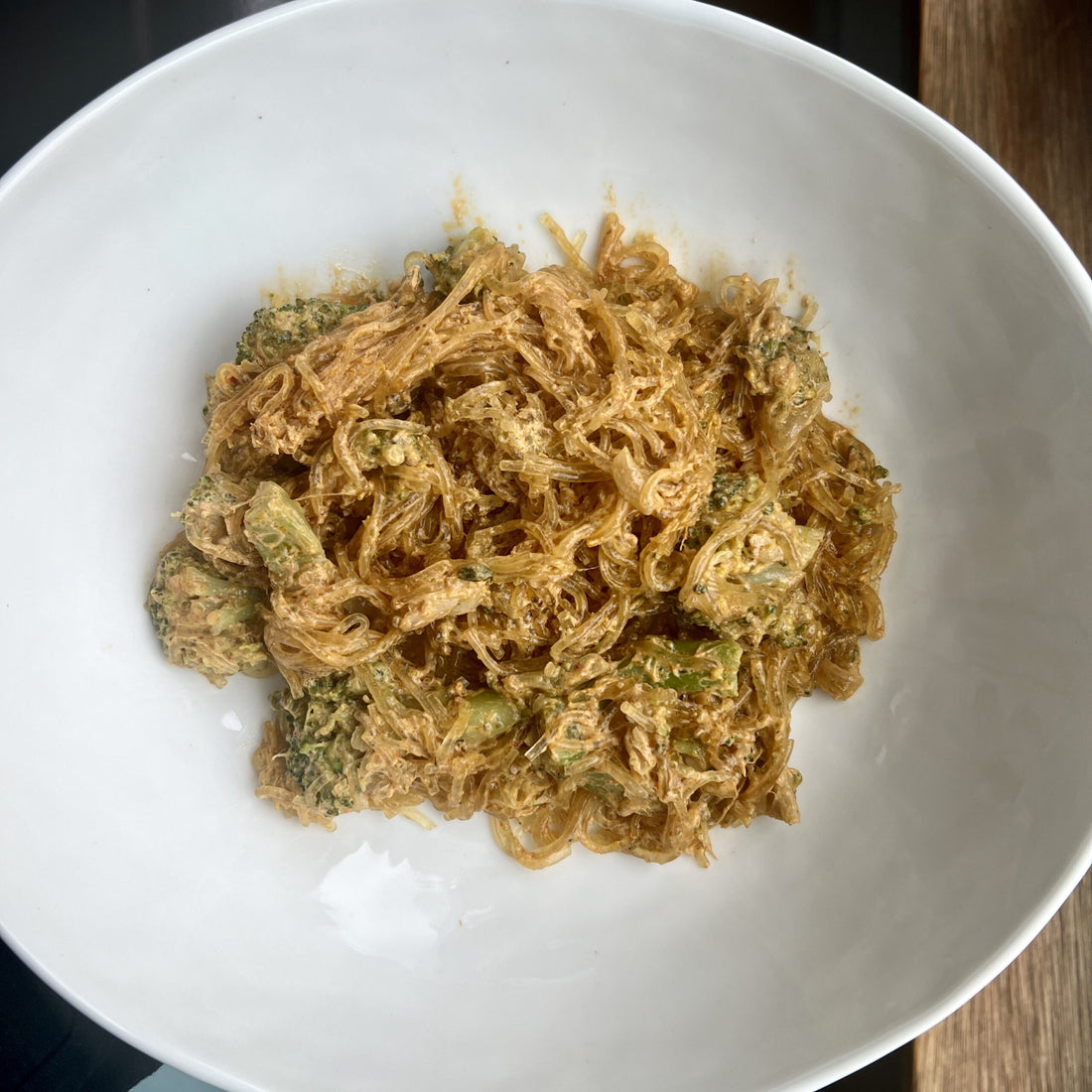 Warming Curry Broccoli Kelp Noodles