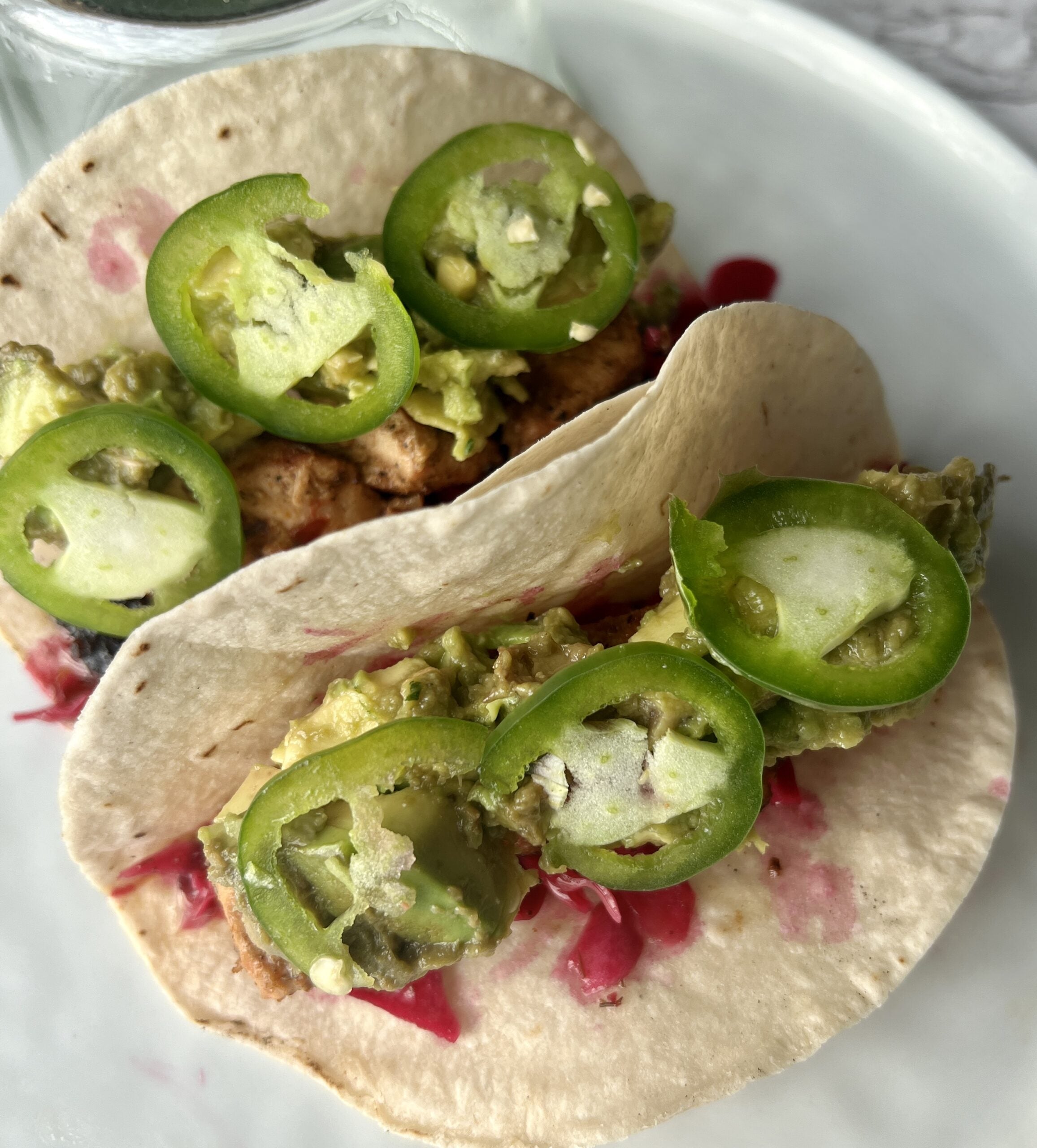 Salmon Tacos with Spicy Cabbage Slaw