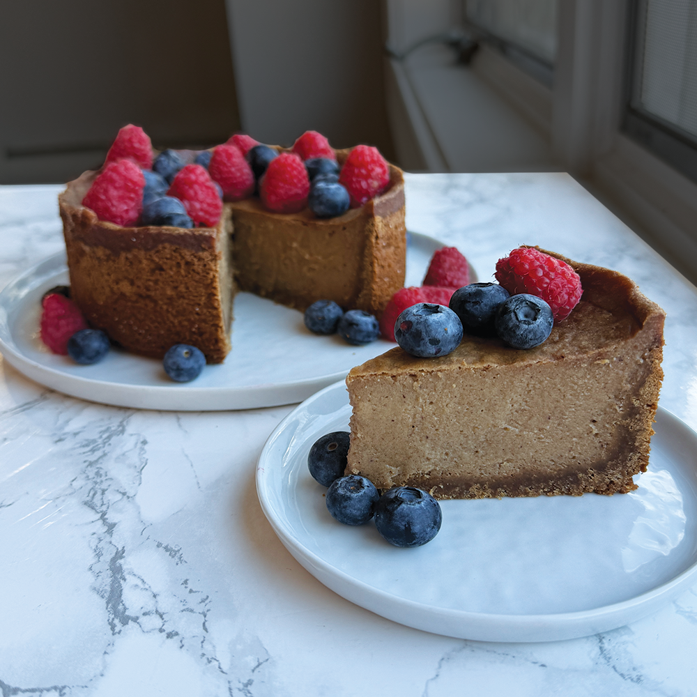 Easiest Clean Nut-Free Vegan Cheesecake