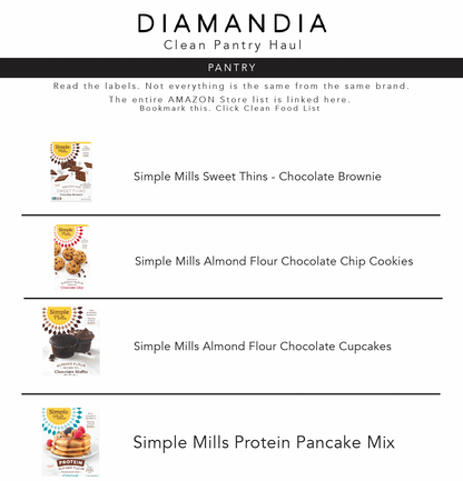 DIAMANDIA APPROVED CLEAN PANTRY GUIDE