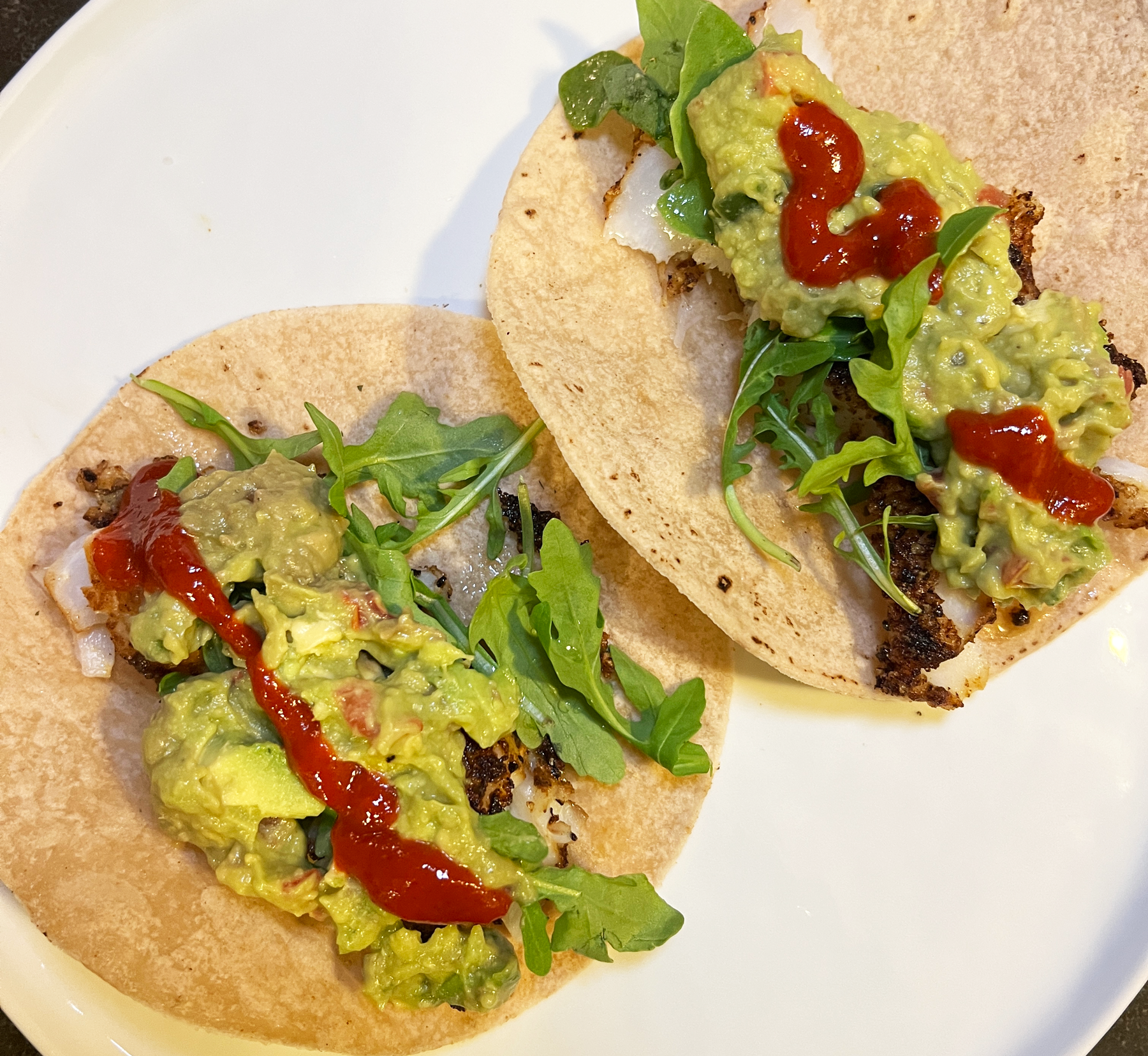 Wild Caught Cod Fish Tacos with Simple Guacamole