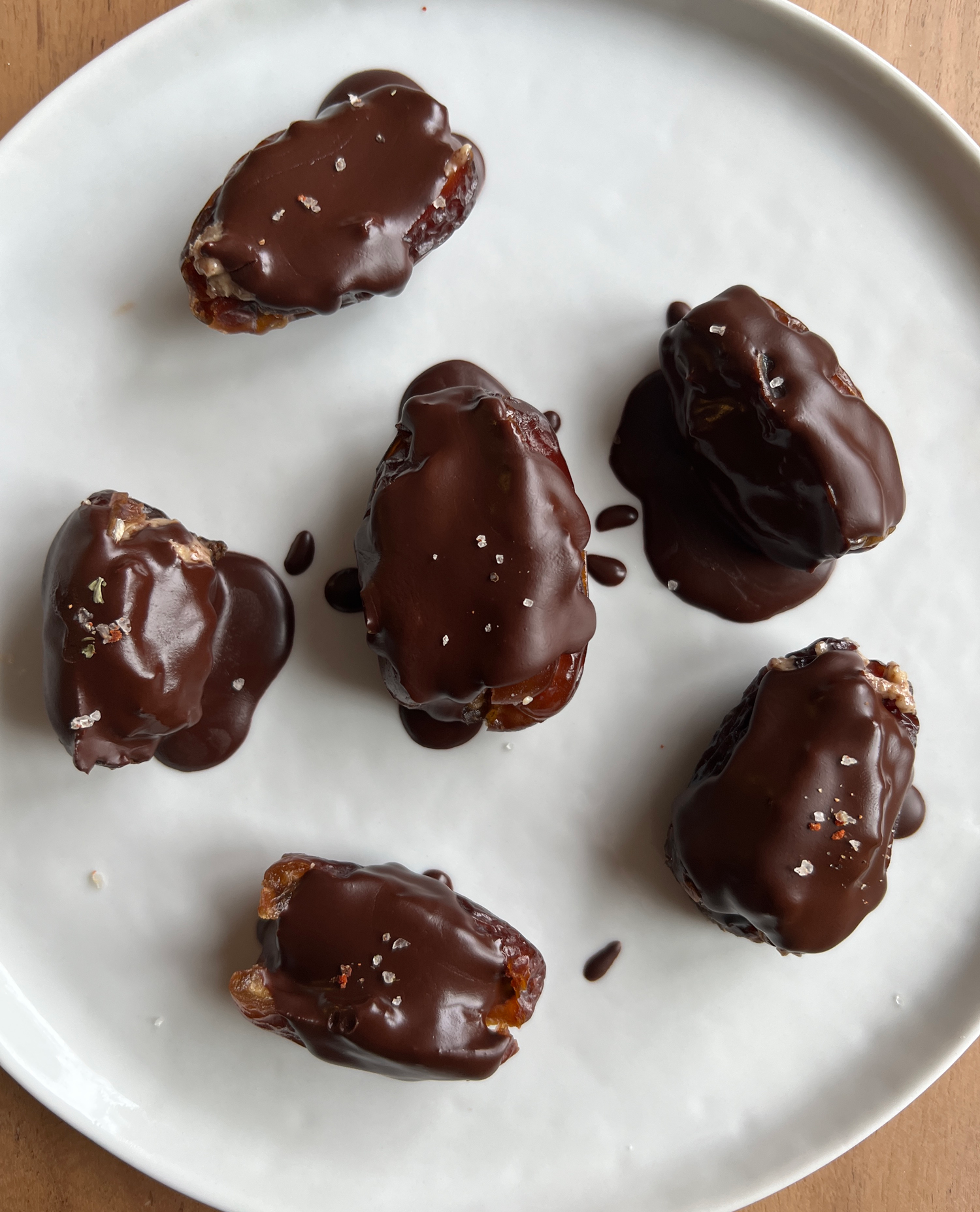 Chocolate Covered Dates with Nut Butter