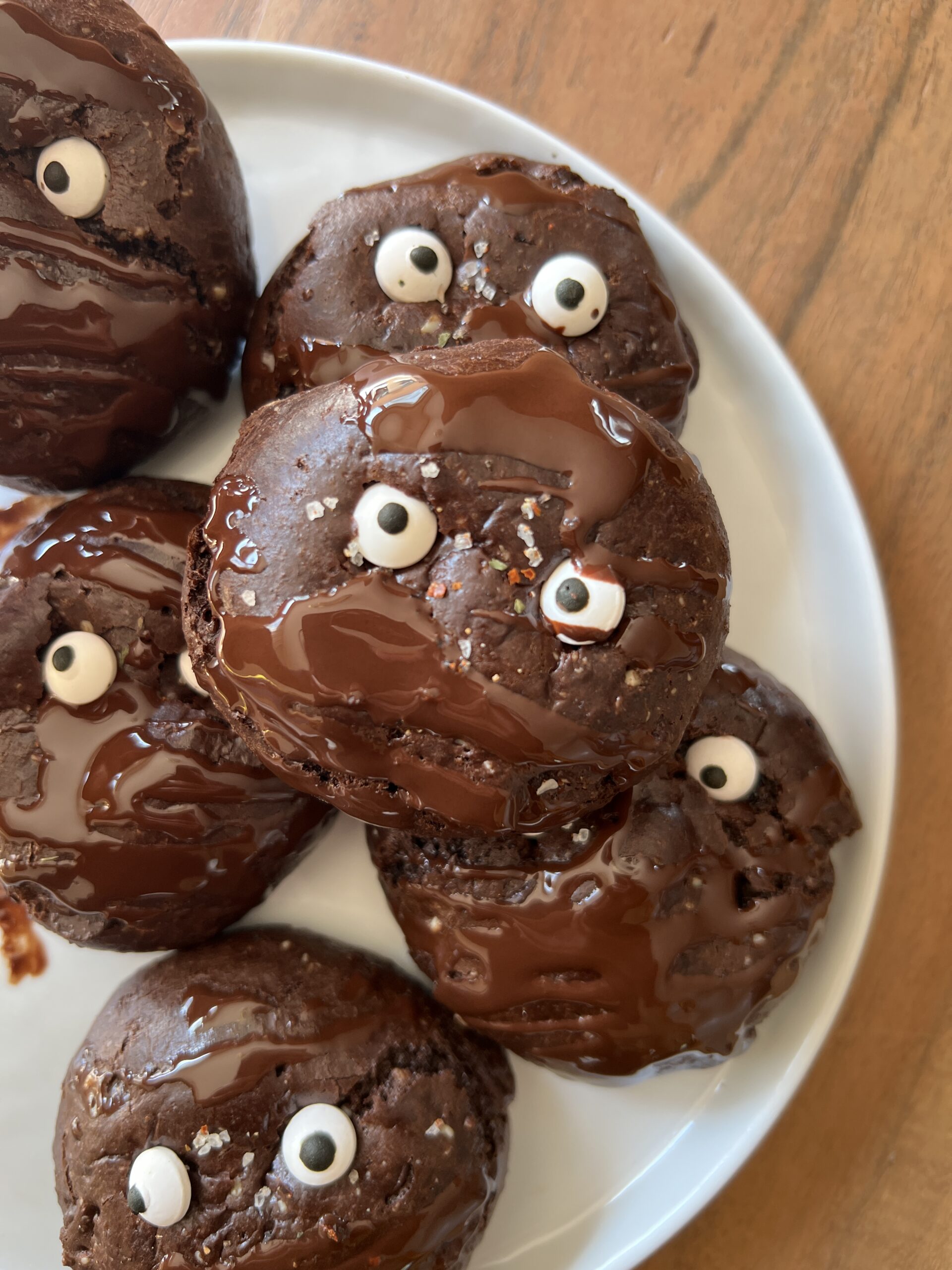 Double Chocolate Brownie Boo Cookies