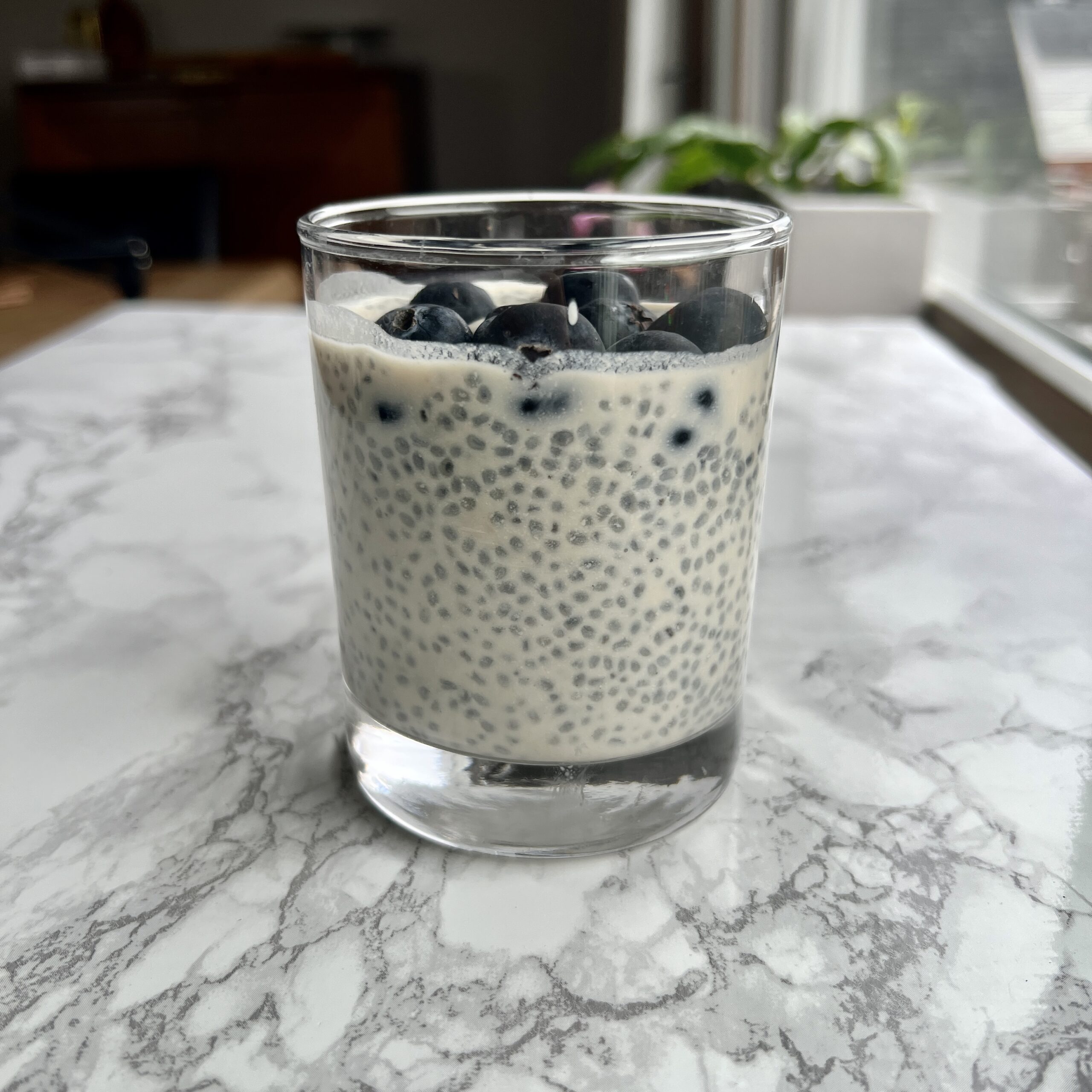 Zen Basil Breakfast With Blueberries